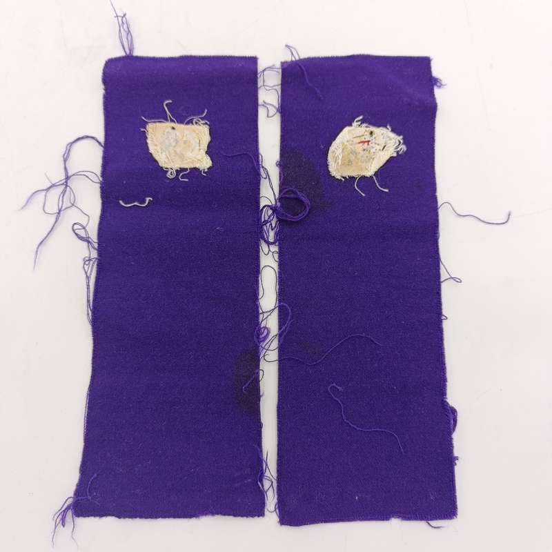 Pair of SA Navy Chaplain braided wire cloth rank badges as used for epaulettes